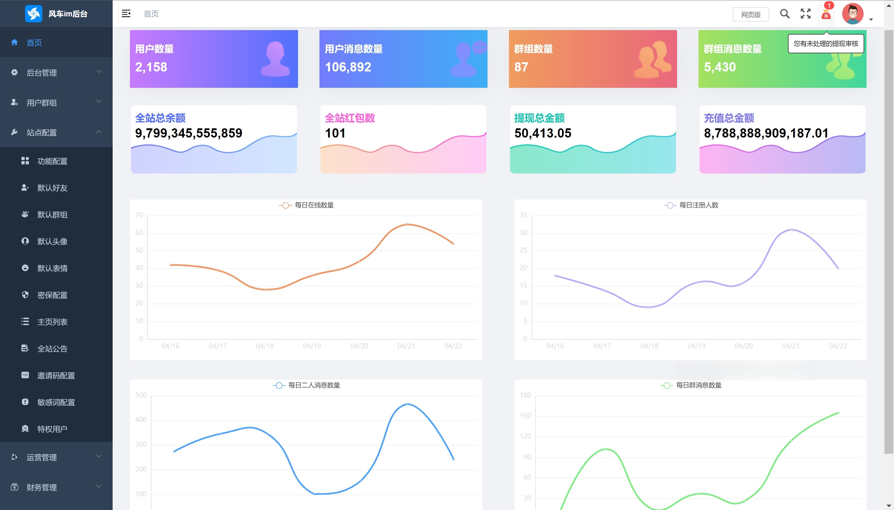风车IM PHP即时通讯源码 附带APP与安装教程 图片 风车IM PHP即时通讯源码 附带APP与安装教程 图片