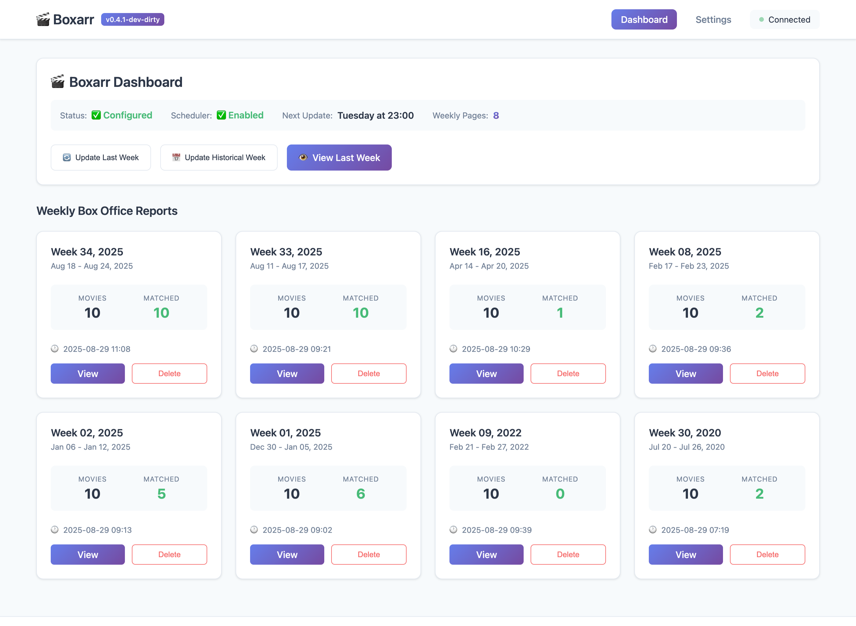 Boxarr票房追踪工具 Radarr集成 图片