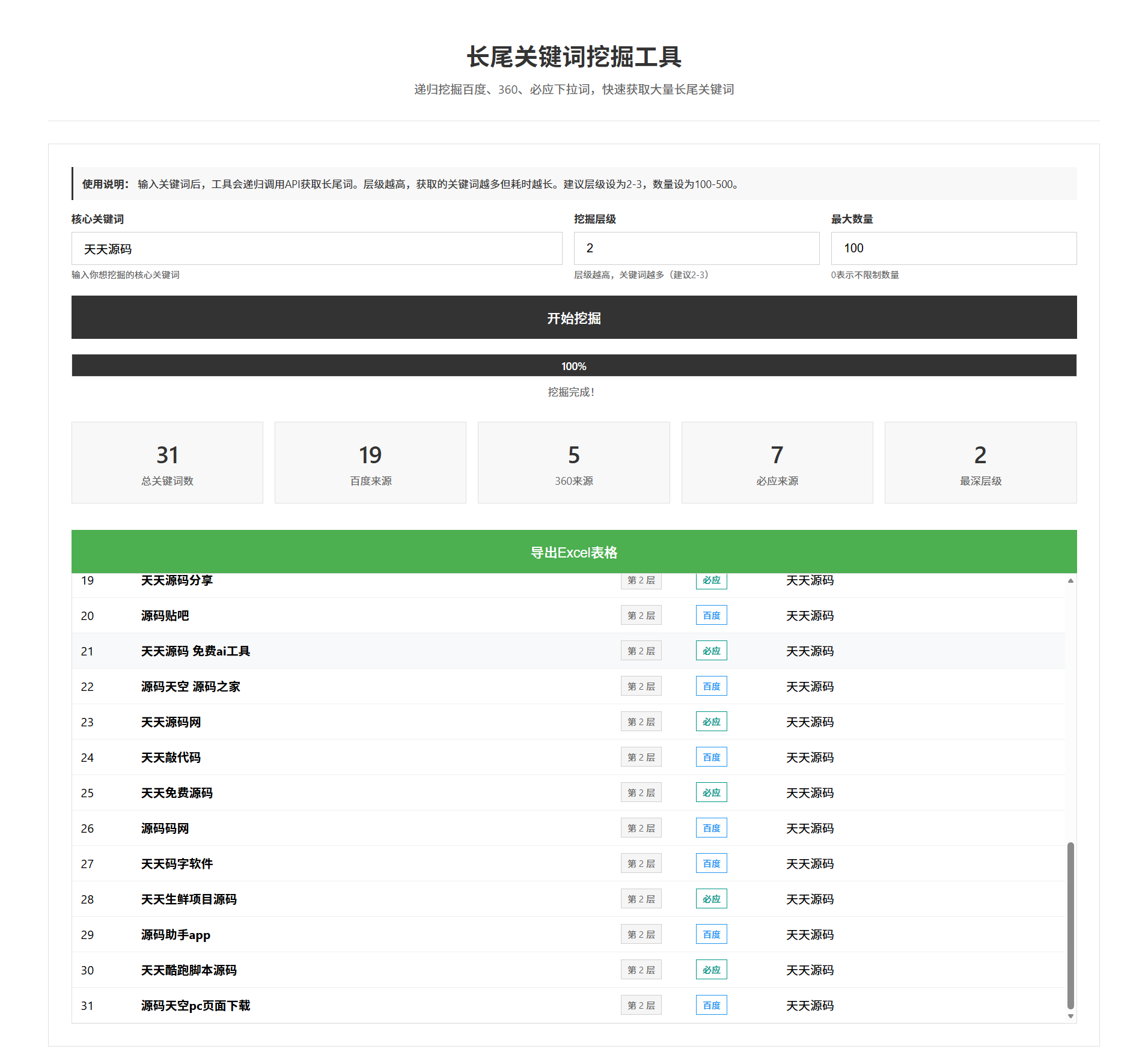 SEO长尾关键词工具 图片 SEO长尾关键词工具 图片